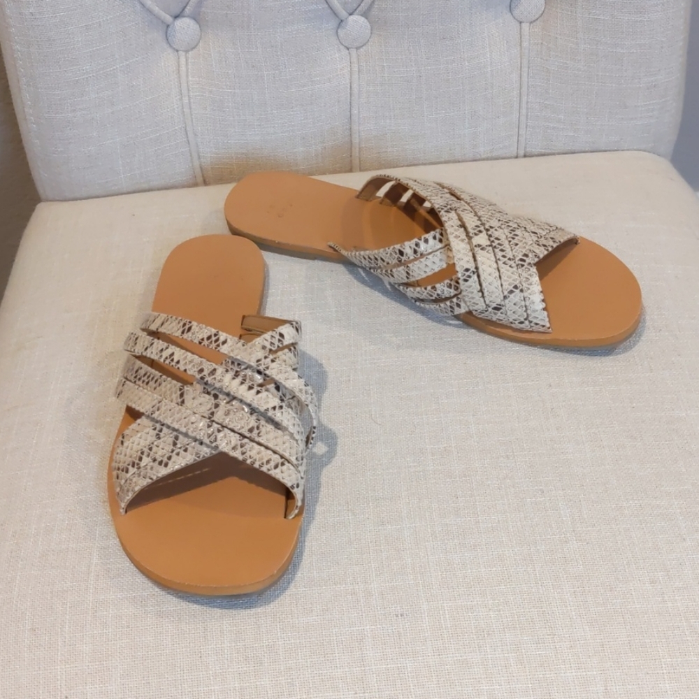 *3/$20 sale* A. New Day slip on strappy sandals